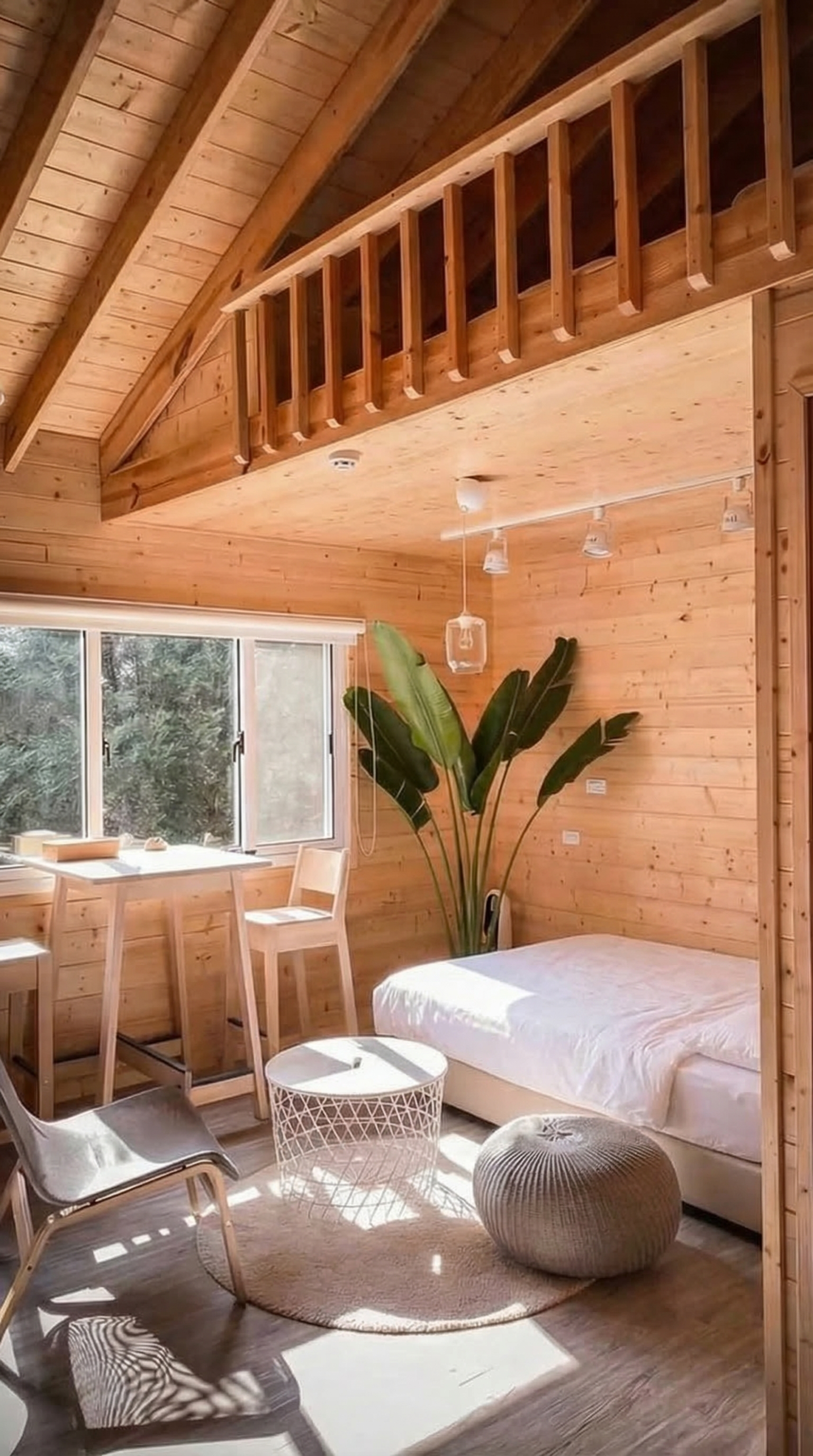 靜謐森林小屋內部